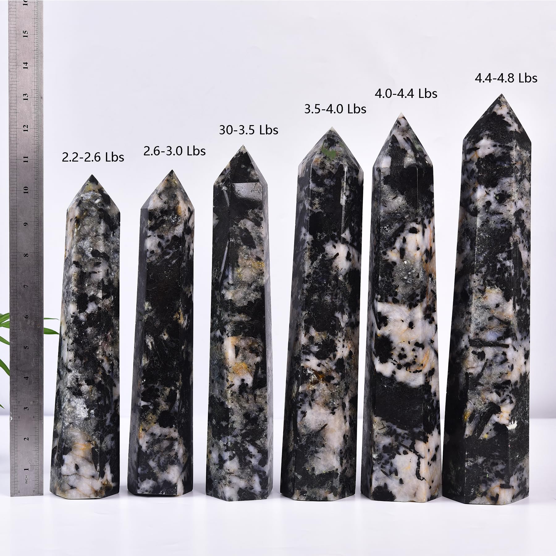 JIC Gem polished crystal wand point supports Reiki grids and spiritual practice.