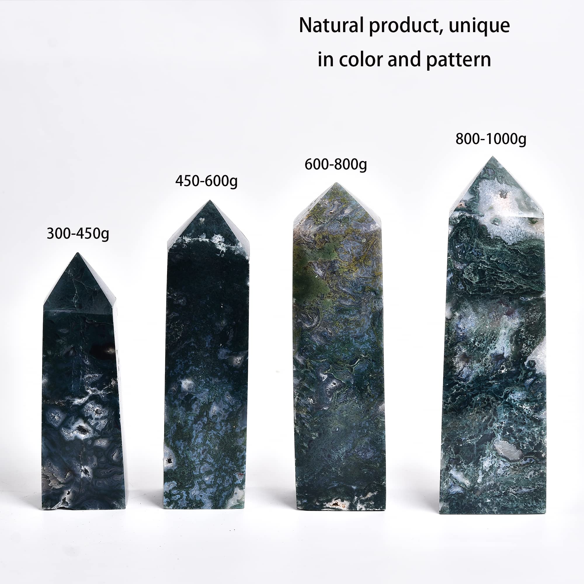 JIC Gem polished crystal wand, crafted for focused energy and aesthetic display.