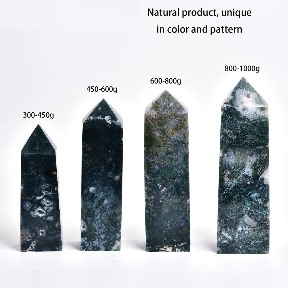 JIC Gem polished crystal wand, crafted for focused energy and aesthetic display.
