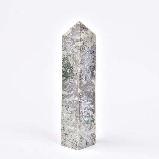 JIC Gem purple sodalite obelisk; balance and mindful rituals.