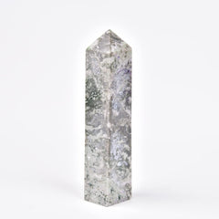 JIC Gem purple sodalite obelisk; balance and mindful rituals.