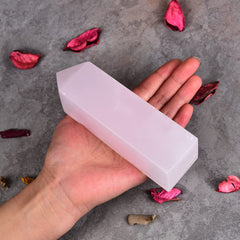 JIC Gem rose calcite heart chakra glow used in calming spaces