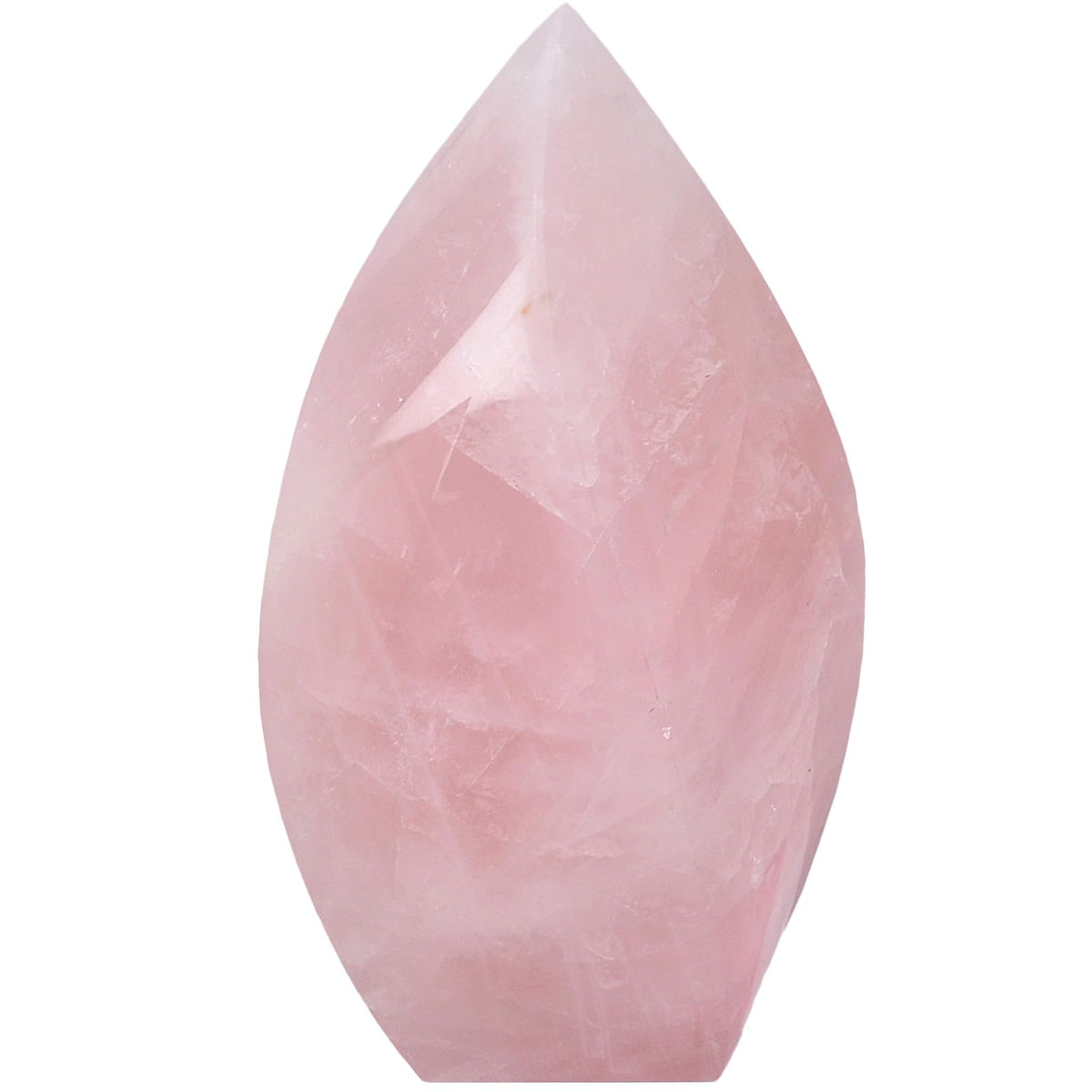 JIC Gem rose quartz obelisk tower concentrates energy for calm spaces.