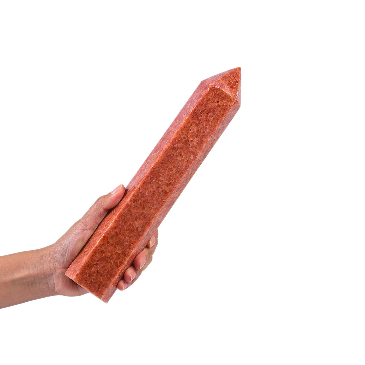 JIC Gem sunstone obelisk tower for focused energy during meditation