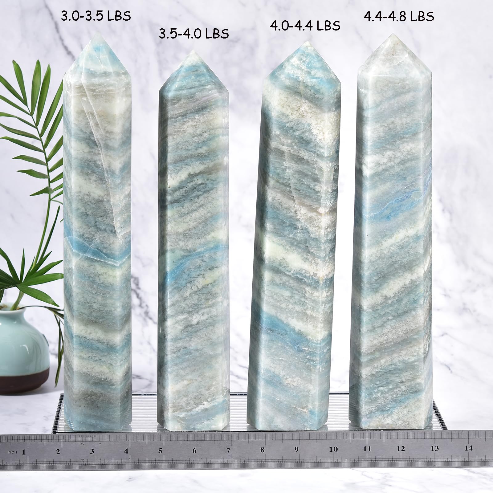 JIC Gem trolleite obelisk tower weighs 3.5-4 pounds for grounding