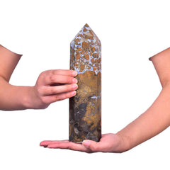 JIC Gem yellow agate geode druzy close-up highlighting natural texture and uplifting ambience