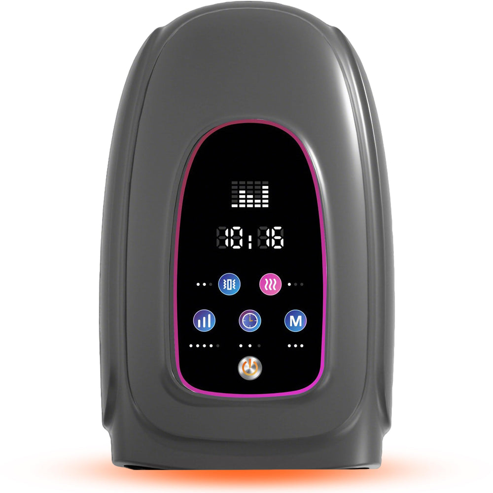 JIEJUNJIE hand-wrist massager with heat in use providing soothing relief.