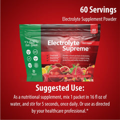 Jigsaw Health Electrolyte Supreme 60-serving pouch ready to mix in beverages.