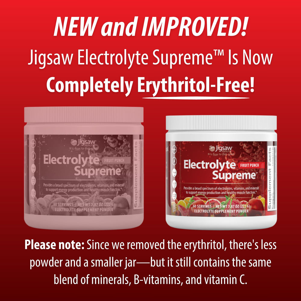 Jigsaw Health Electrolyte Supreme powder scoop demonstrates easy mixing for active days