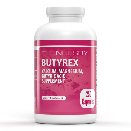 Jigsaw Health Butyrex bottle front: gut health supplement