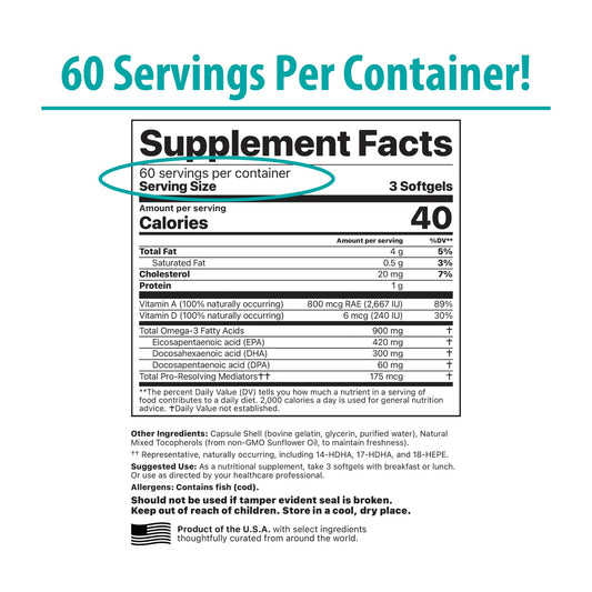 Jigsaw Health cod liver oil softgels close-up showing convenient packaging.