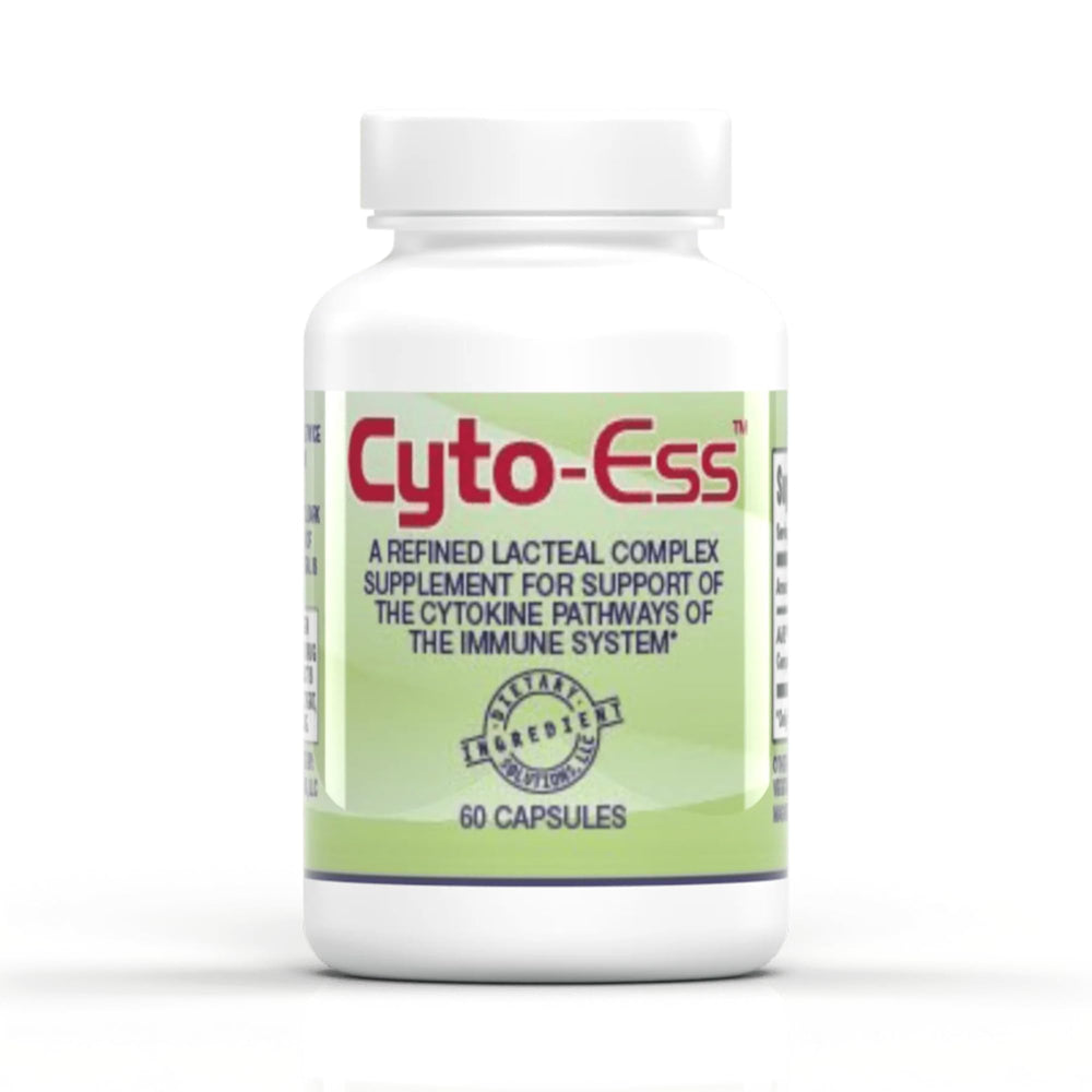 Jigsaw Health Cyto-Ess bottle front showing 60 capsules for daily immune support