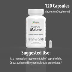 MagPure Malate bottle on counter with practical serving suggestion image