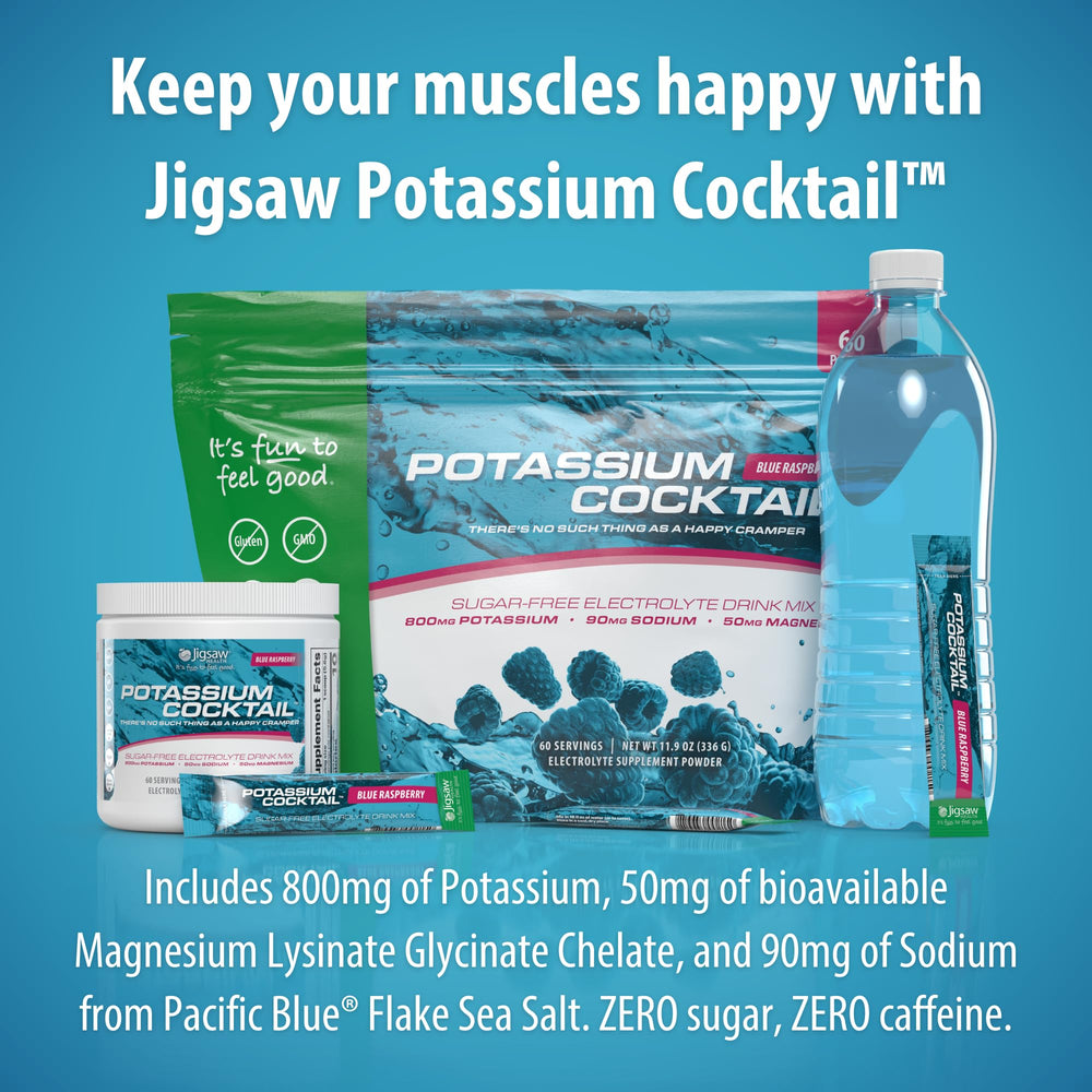 Morning routine with Jigsaw Health Potassium Cocktail for active days