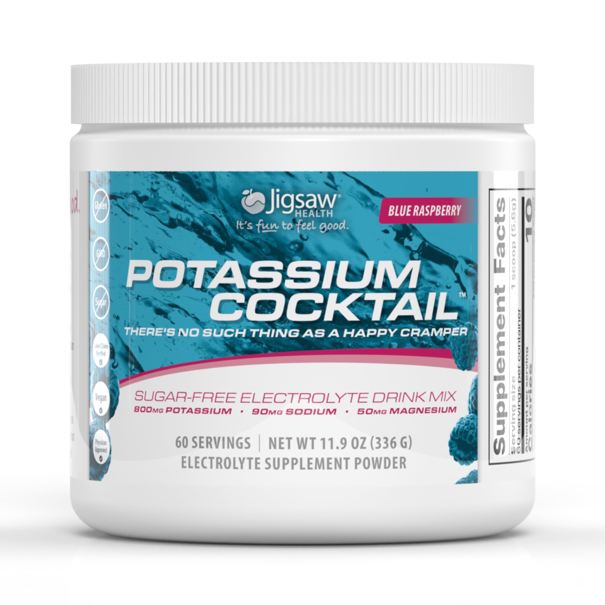 Jigsaw Health Potassium Cocktail bottle ready for active workouts and hydration