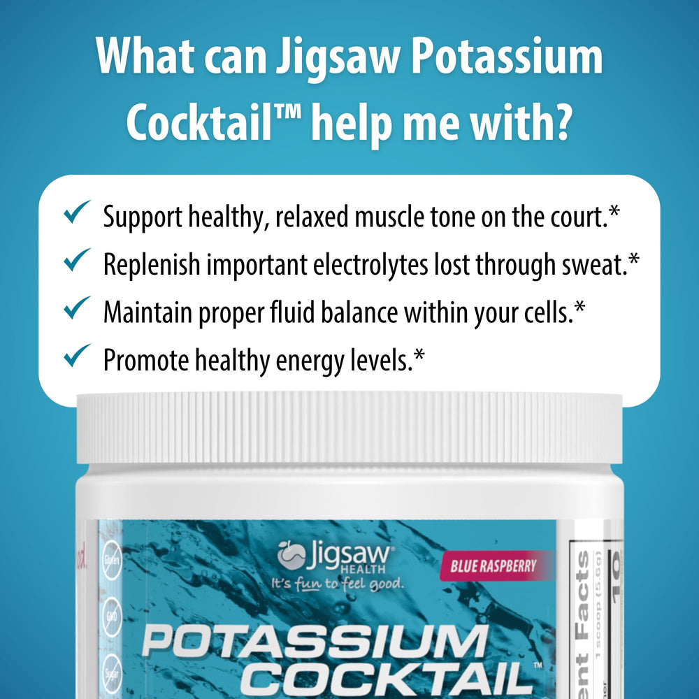 Glass after workout featuring Jigsaw Health Potassium Cocktail