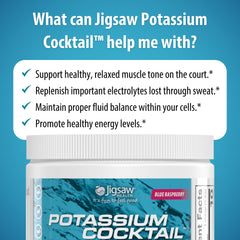 Glass after workout featuring Jigsaw Health Potassium Cocktail