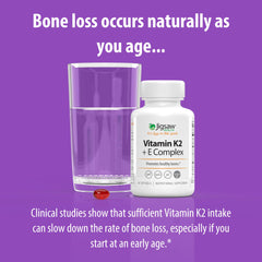 Jigsaw Health Vitamin K2 + E Complex packaging stack conveys value and convenience.