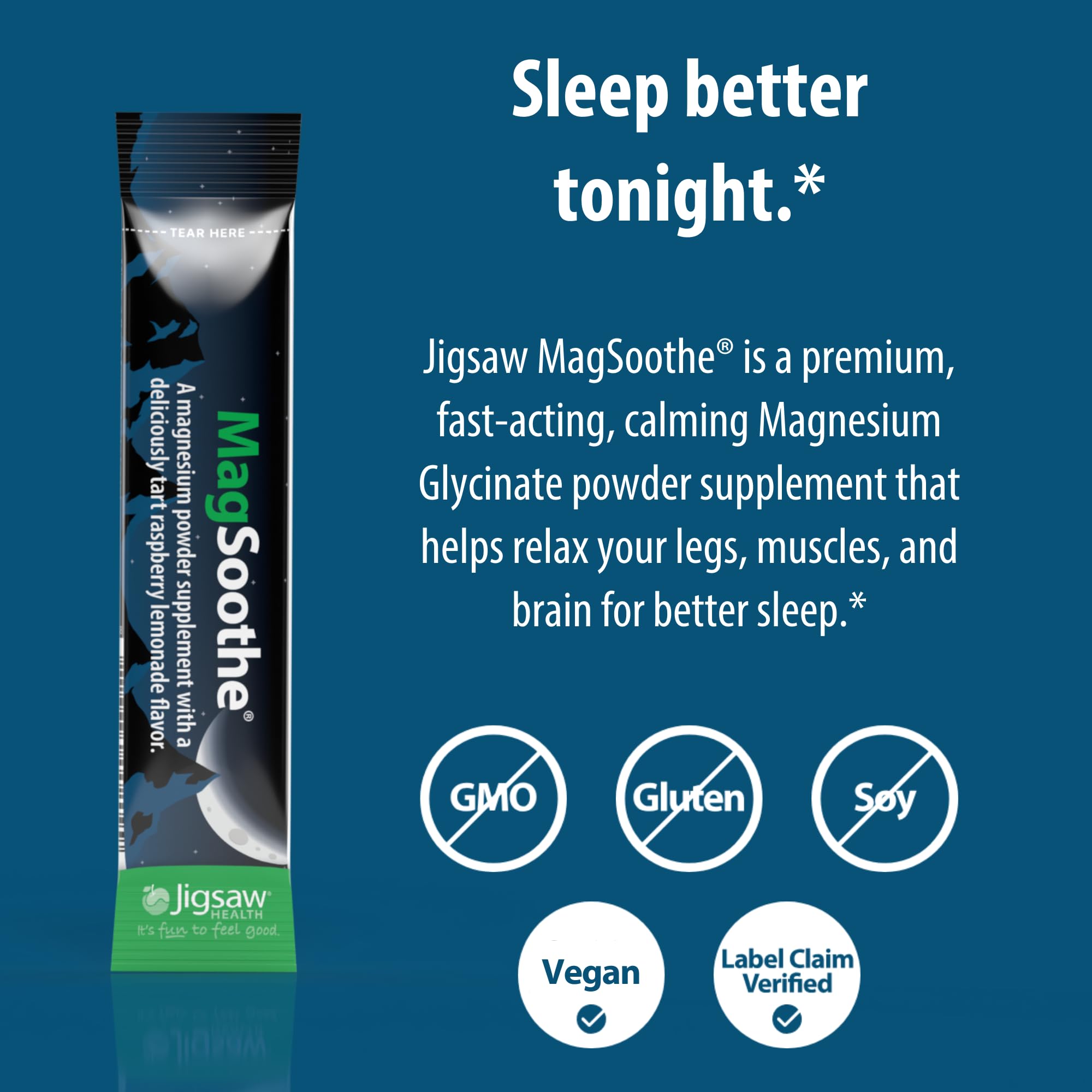Jigsaw MagSoothe 60-serving pouch highlights value and convenience for daily use.