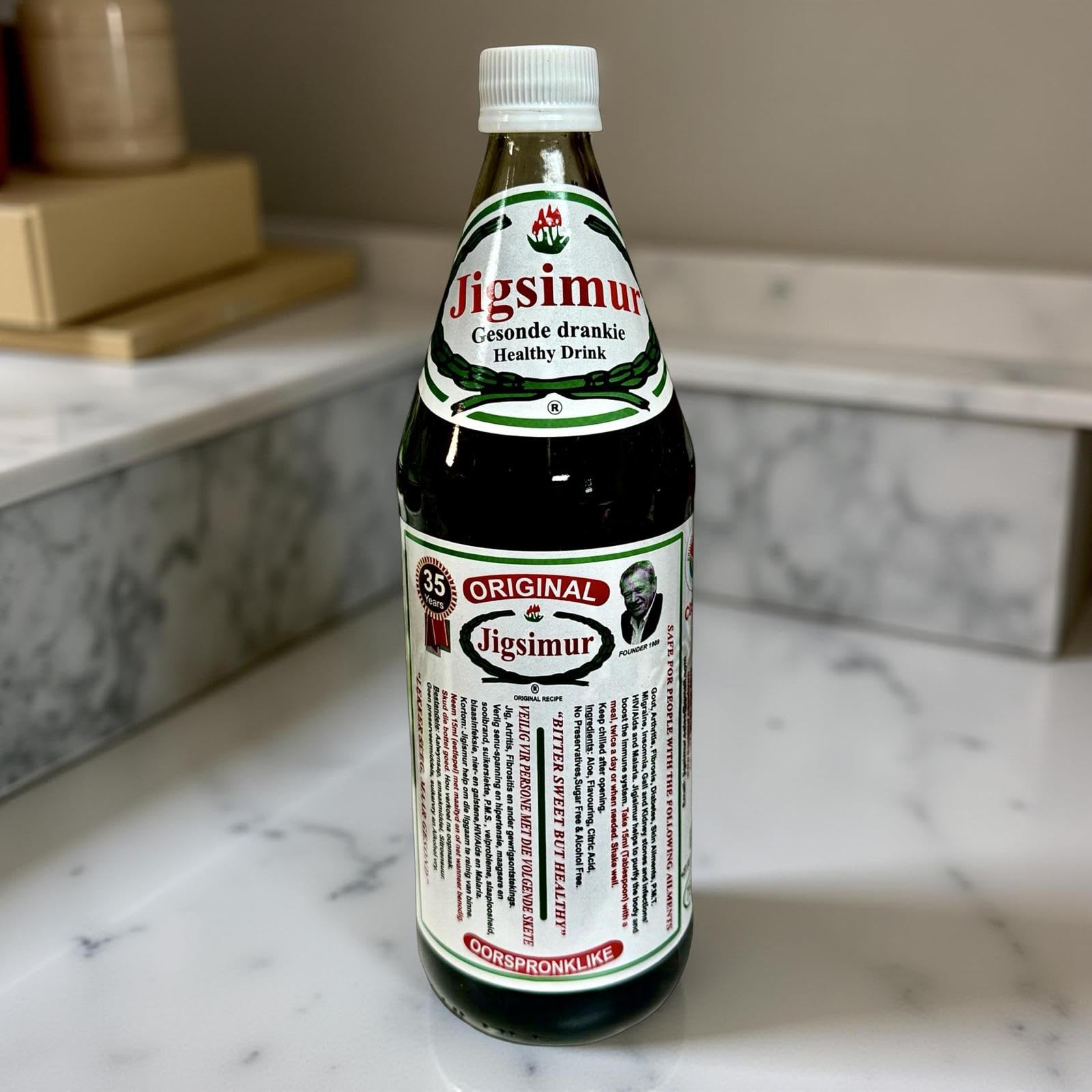 Jigsimur natural health drink 750ml group serve invites sharing wellness moments.
