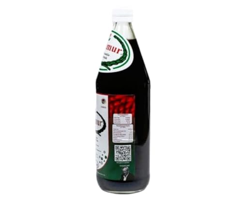 Jigsimur natural health drink 750ml label closeup highlights vitamins and nutrient-rich ingredients.