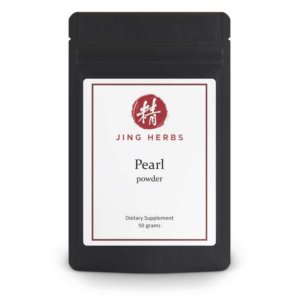 Jing Herbs Pearl Powder 50g pack for beauty support and calm daily balance.