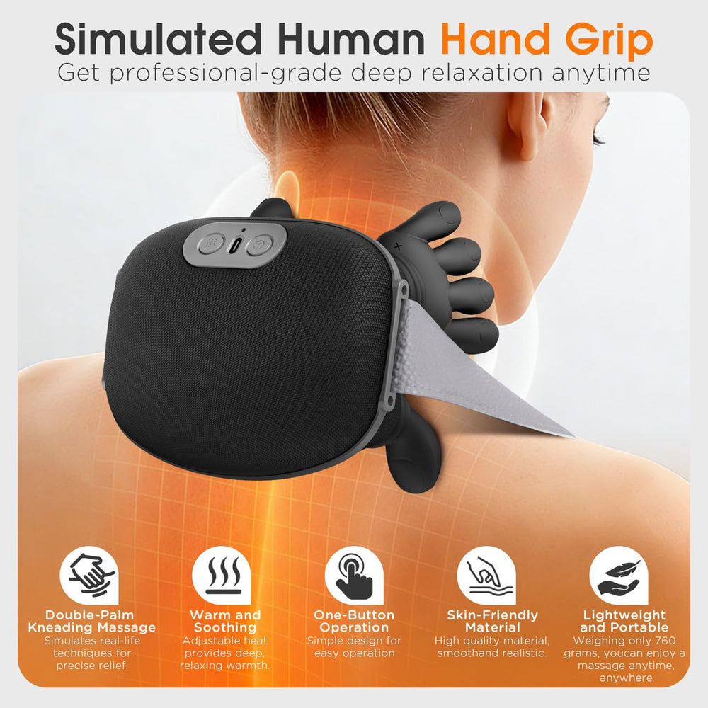 JINGTIEDA 4D kneading neck-shoulder massage for deep relaxation