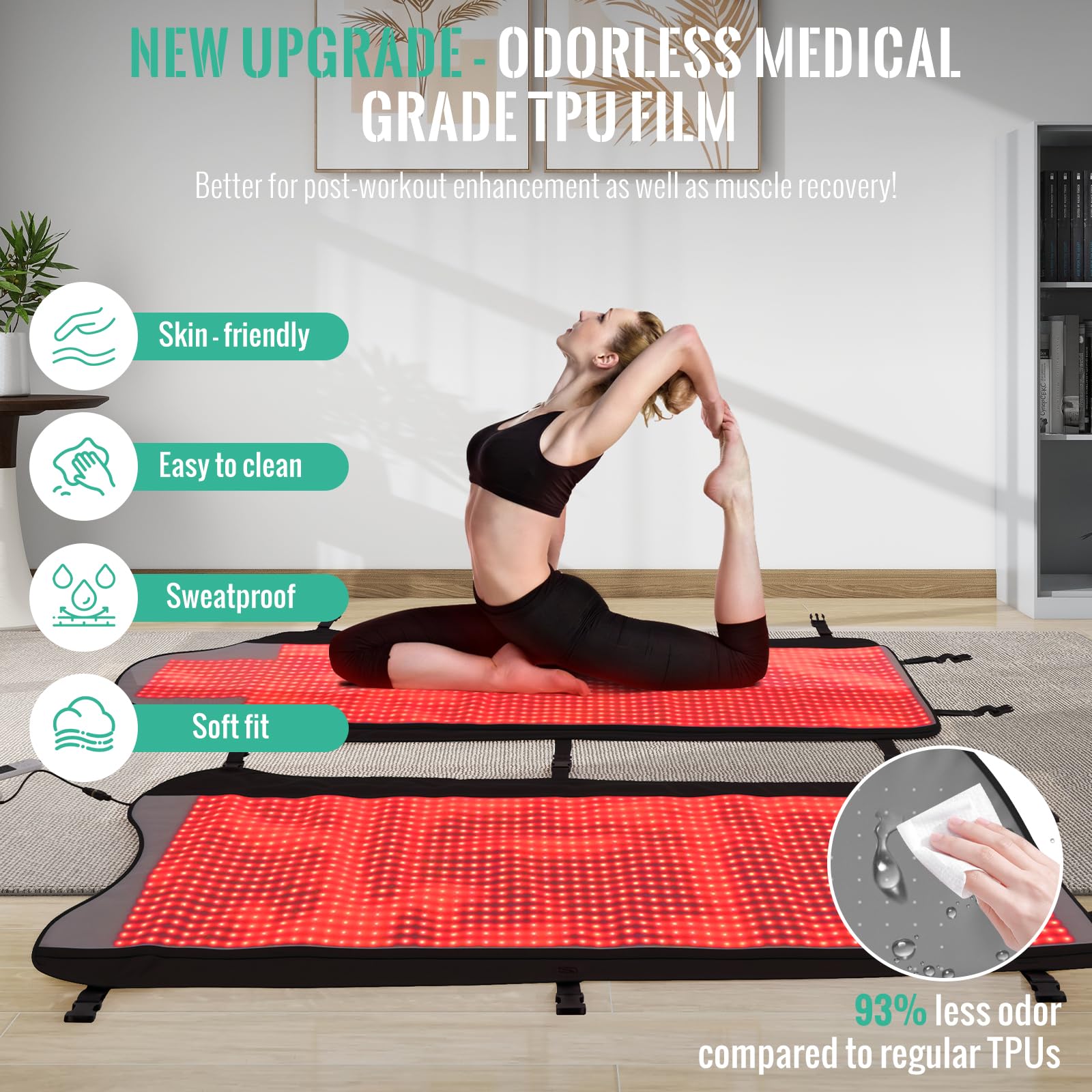 JINKEE hypoallergenic TPU material for safe, durable at-home therapy sessions.