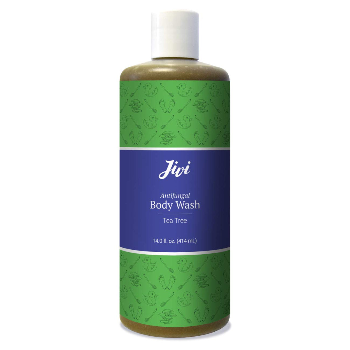 Jivi antifungal body wash bottle with tea tree oil for refreshing cleansing