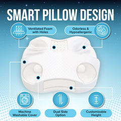Memory foam core provides supportive comfort for CPAP users