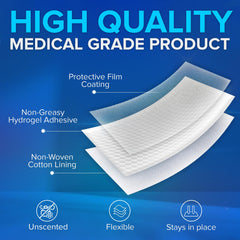 Thin, flexible JJ CARE patches for comfortable wear.