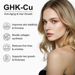 Jkrova GHK-Cu bottle on display for daily skin and hair health routine.