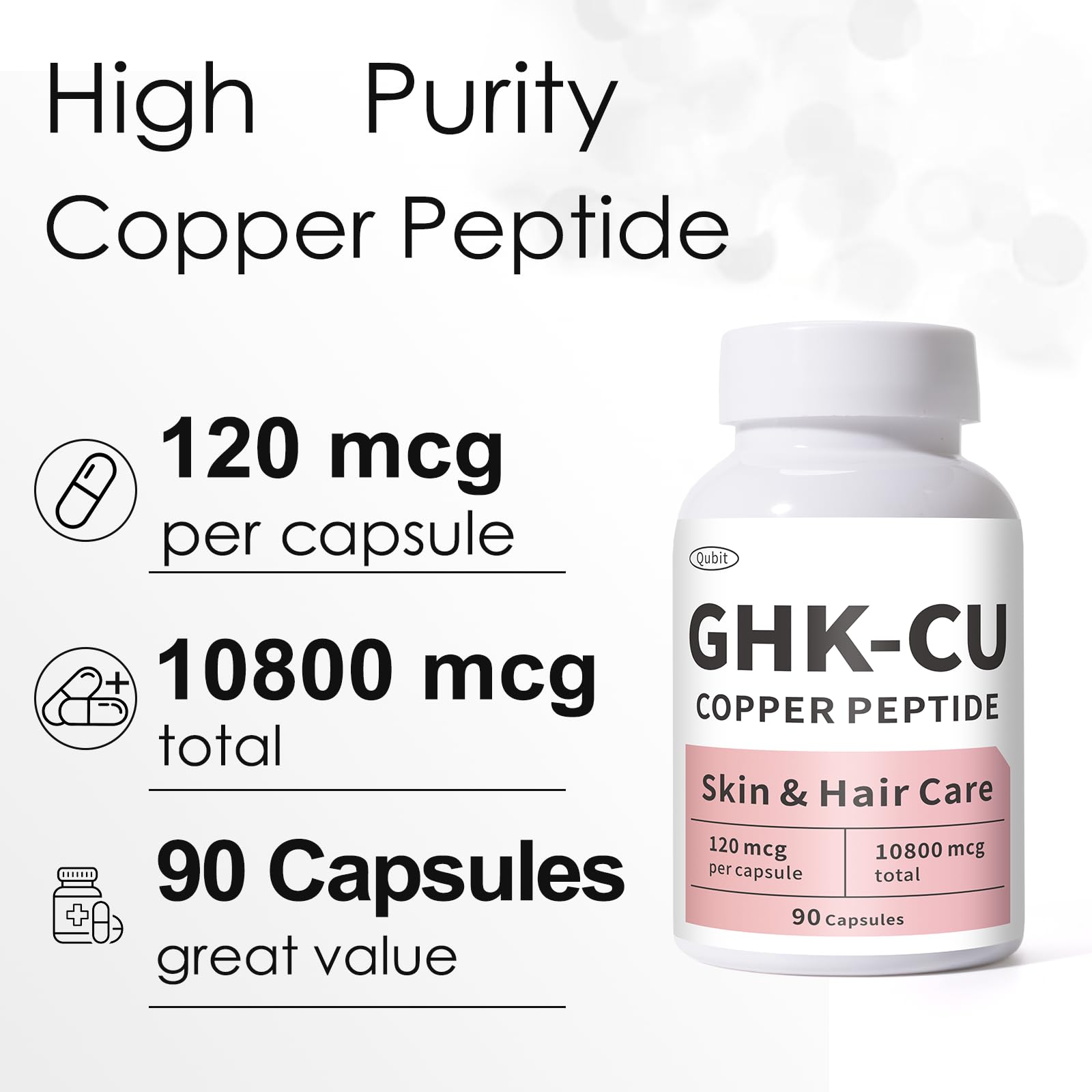 Jkrova GHK-Cu bottle with Made in USA label indicating quality testing.