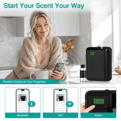 JM-X2 Pro Aroma Butler app enables quick WiFi and Bluetooth scent control.