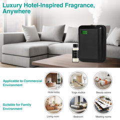 JM-X2 Pro’s minimalist design complements modern interiors while delivering fragrance.