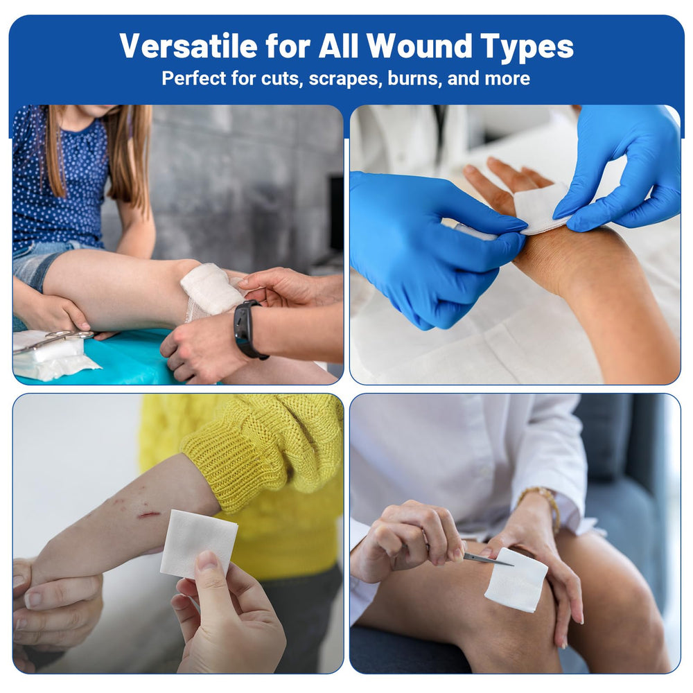 JMU Soft nonwoven gauze pad gentle on sensitive skin.