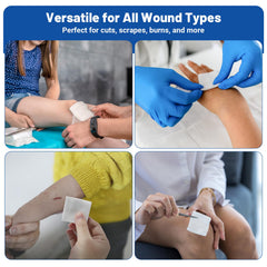 JMU Soft nonwoven gauze pad gentle on sensitive skin.