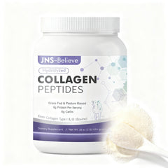 JNS-Believe collagen peptides front label for versatile daily mixing.