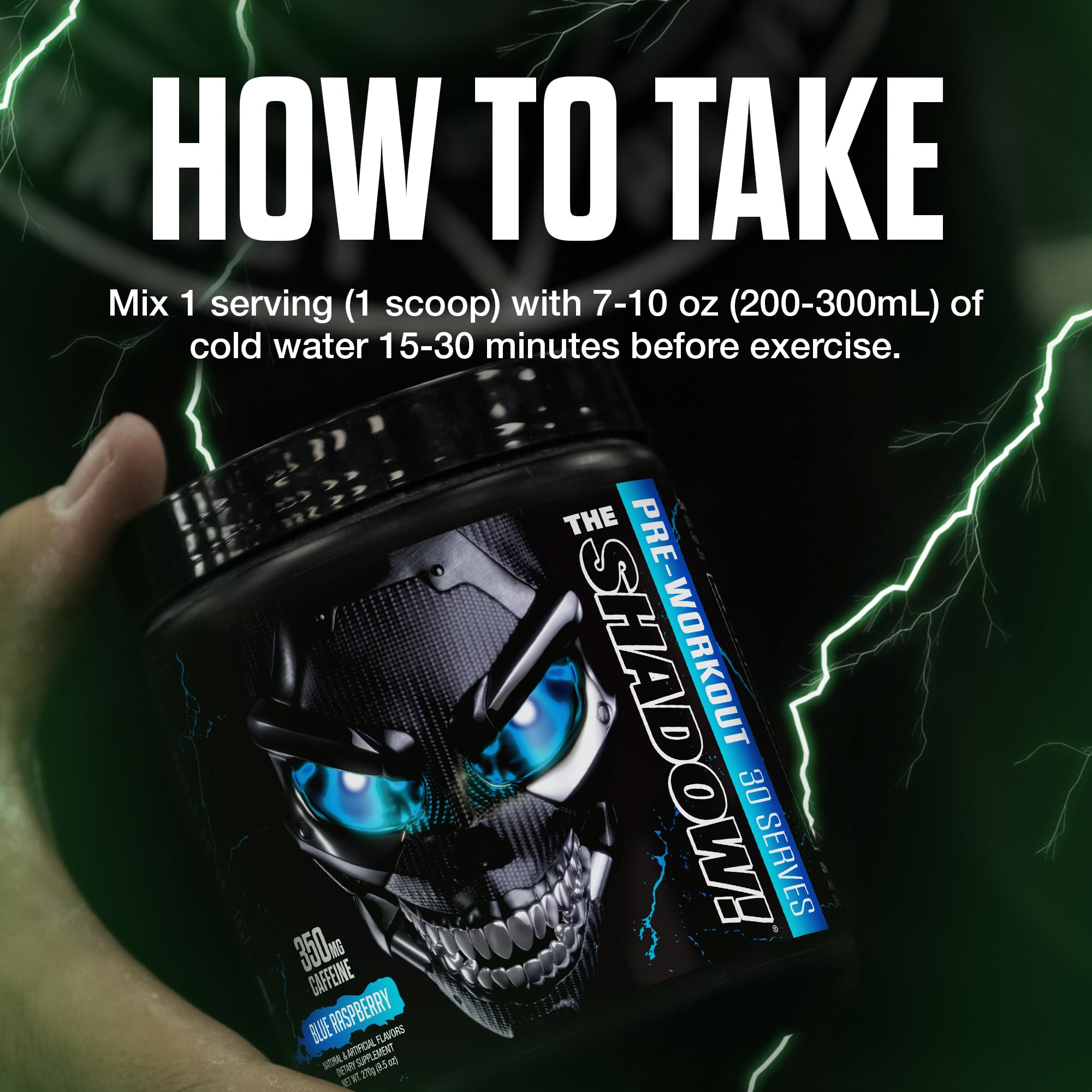JNX SPORTS The Shadow bottle in hand conveys power and readiness for workouts.