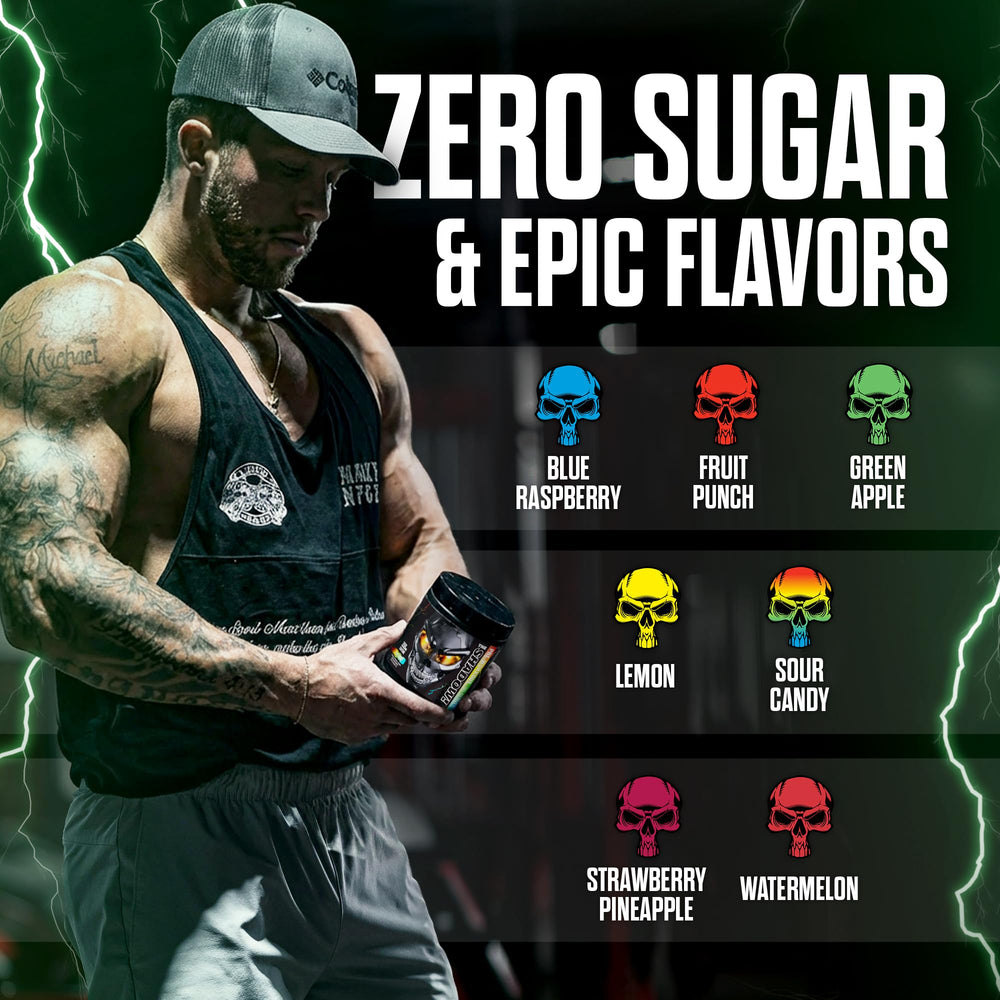 JNX SPORTS The Shadow label close-up reveals ingredients and caffeine content.