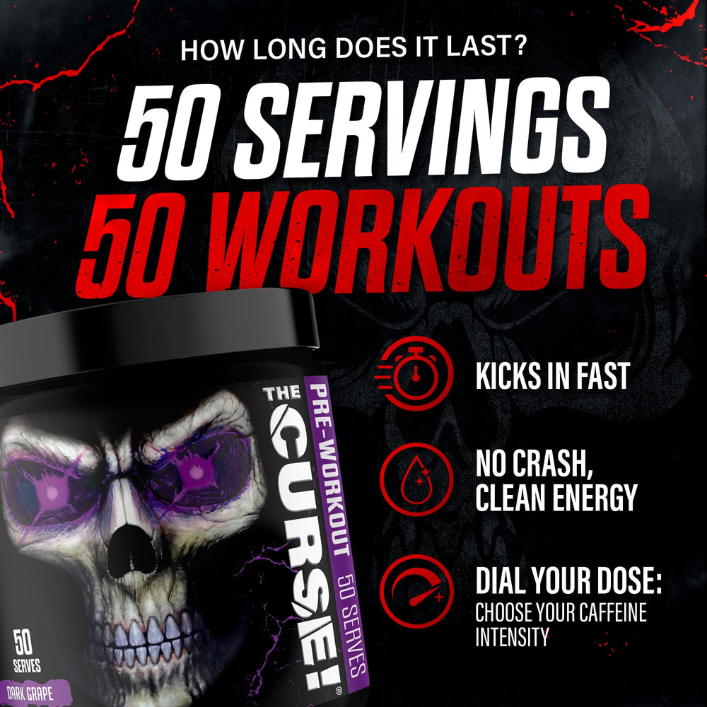 JNX Sports The Curse creatine-citrulline boost bottle for enhanced pumps.