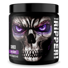 JNX Sports The Ripper! tub label showing Dark Grape flavor and ingredients