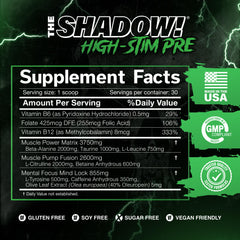 Serving scoop image shows easy measurement for consistent dosing with The Shadow.