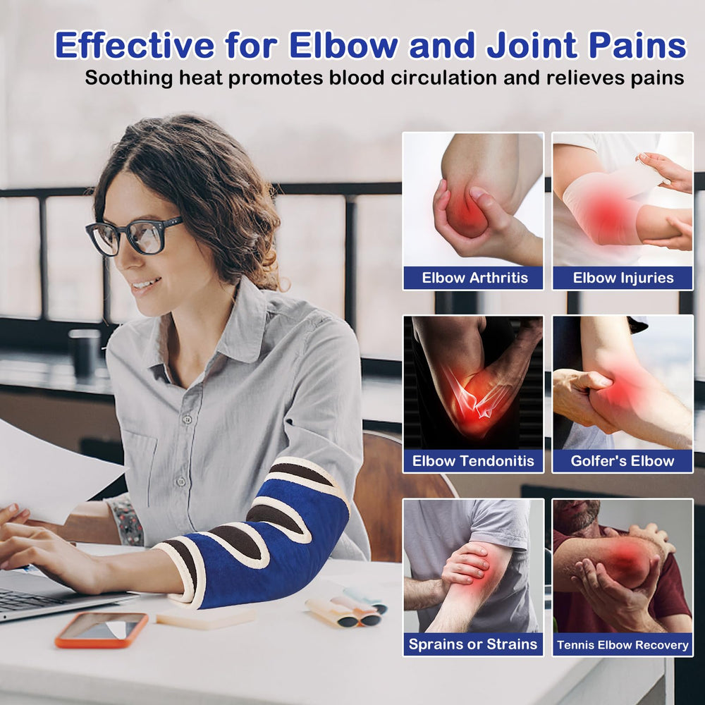 JOBYNA elbow heating pad with long 7.2-foot cord for mobility