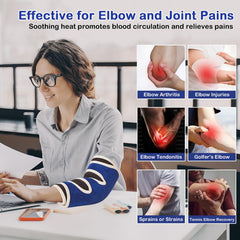 JOBYNA elbow heating pad with long 7.2-foot cord for mobility