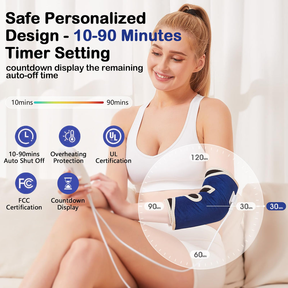 JOBYNA elbow heating pad fits left or right arm for versatile use