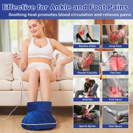 JOBYNA large foot warmer side view shows ergonomic wrap for comfortable support