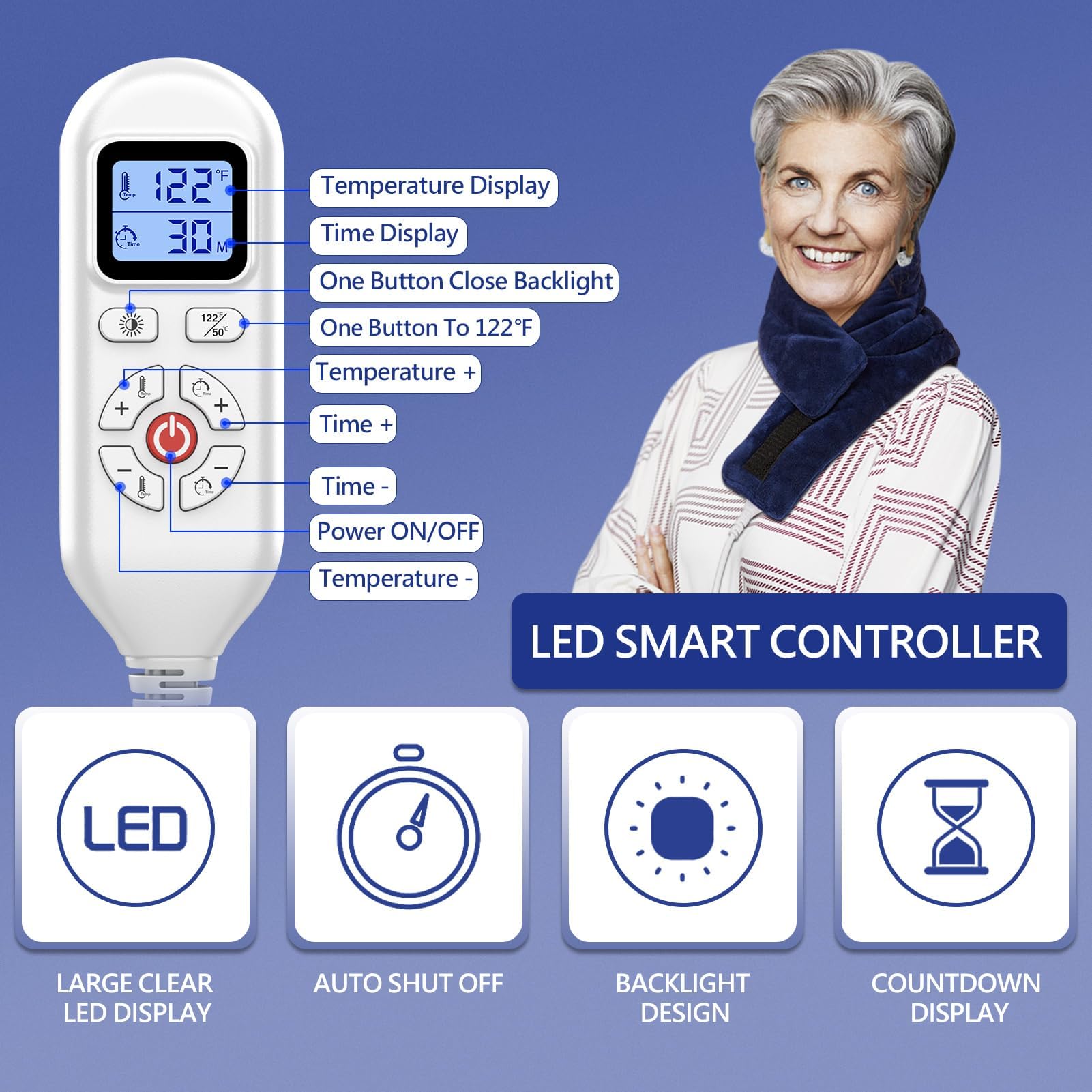 JOBYNA long cord enables flexible use in office and at home.