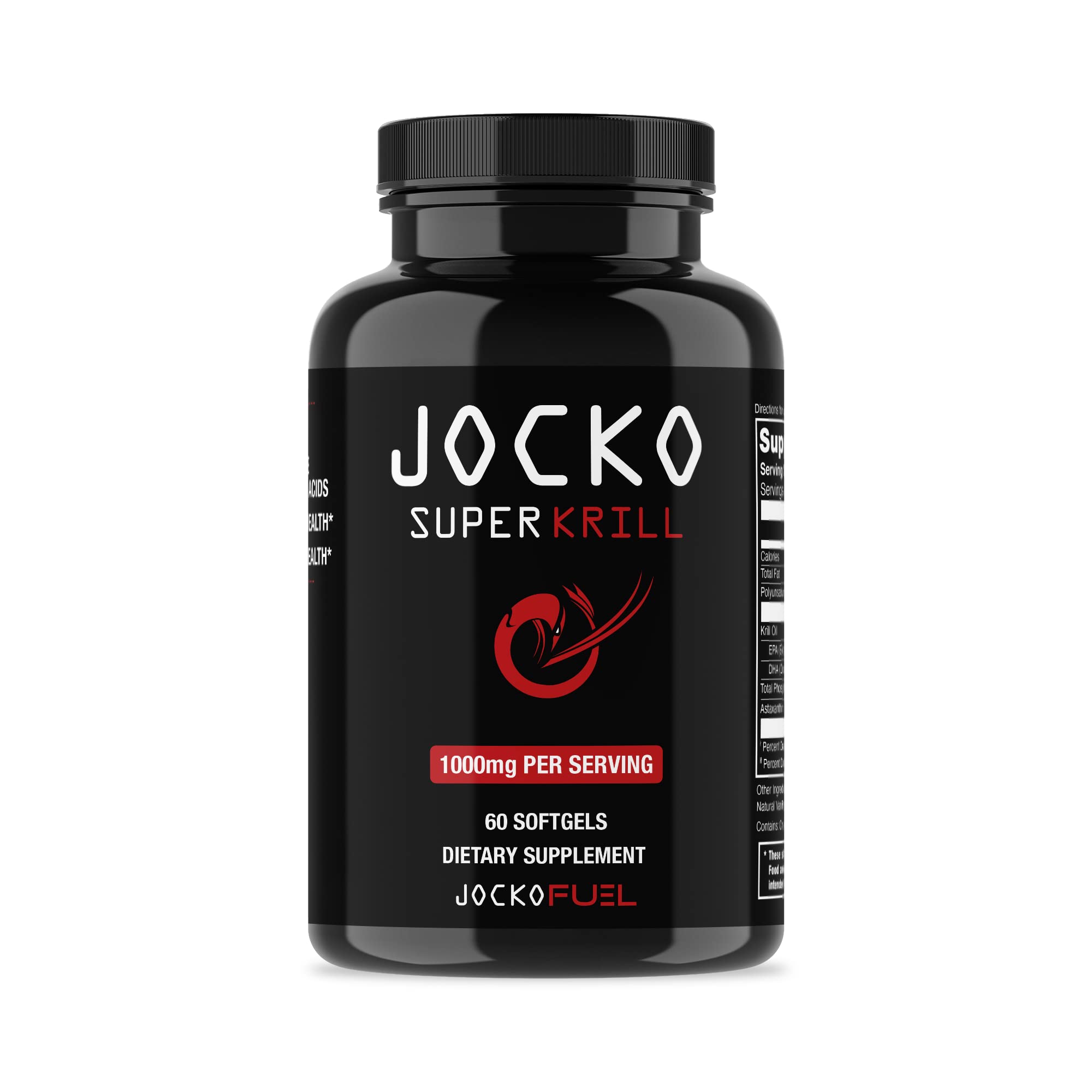 Jocko Fuel Antarctic Krill Oil bottle ready for daily use and easy swallow.