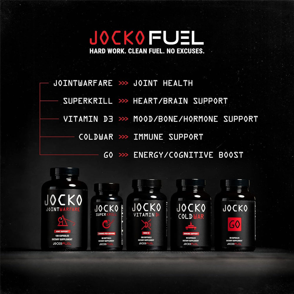 Jocko Fuel astragalus and garlic notes illustrate herbal blend.